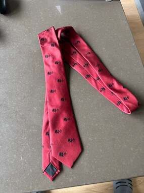 Rooster teeth Custom Gent Red Necktie  Pattern